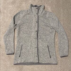 Eddie Bauer full zip flannel fleece jacket